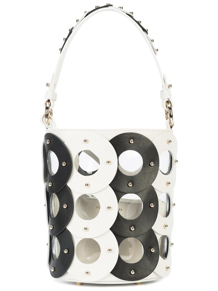Sara Battaglia Zoe Circle Bucket Bag - Black