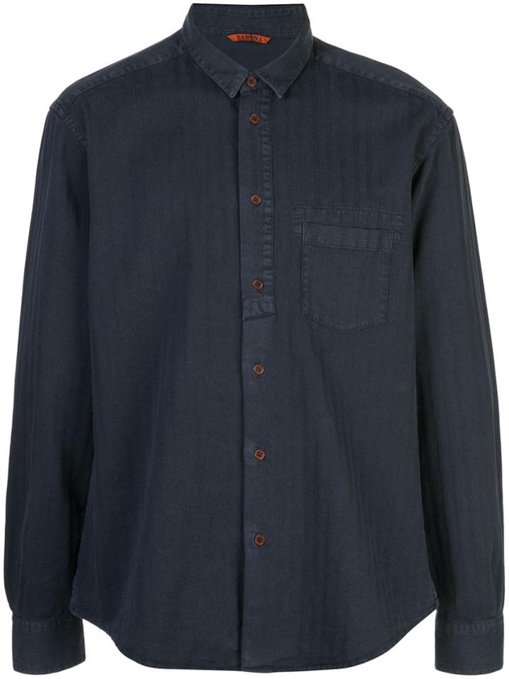 Barena Chest Pocket Shirt - Blue