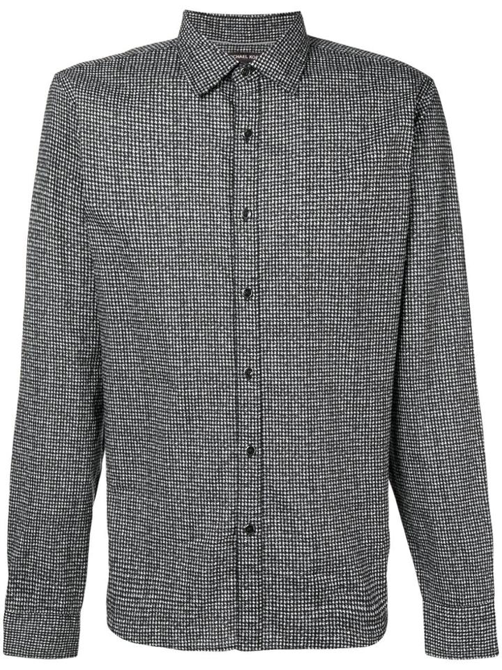 Michael Kors Houndstooth Shirt - Black