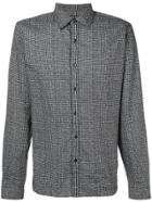 Michael Kors Houndstooth Shirt - Black