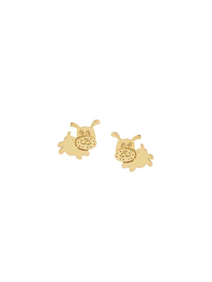Carolina Bucci Bambini Charm Earrings, Girl's, Metallic