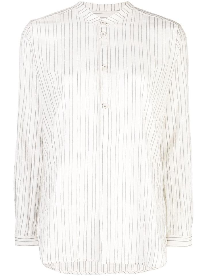 Toogood Botanist Striped Shirt - White