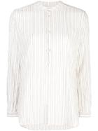 Toogood Botanist Striped Shirt - White
