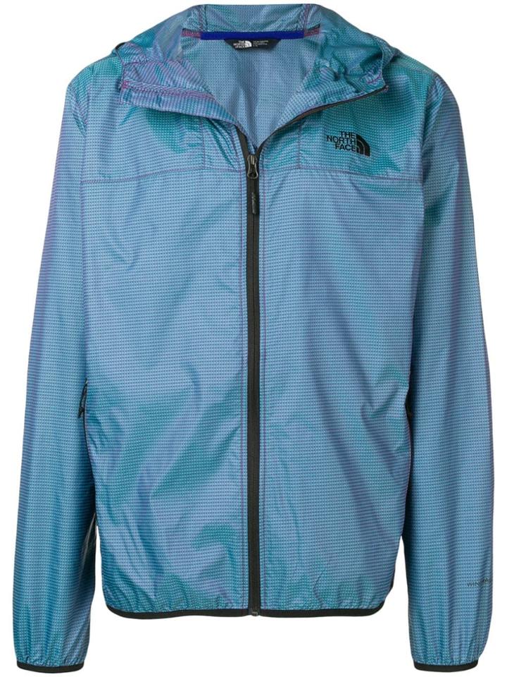 The North Face Logo Windbreaker Jacket - Blue