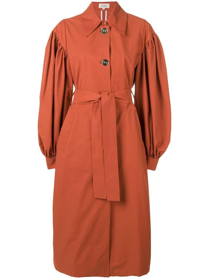 Isa Arfen Olivia Trench Coat - Brown