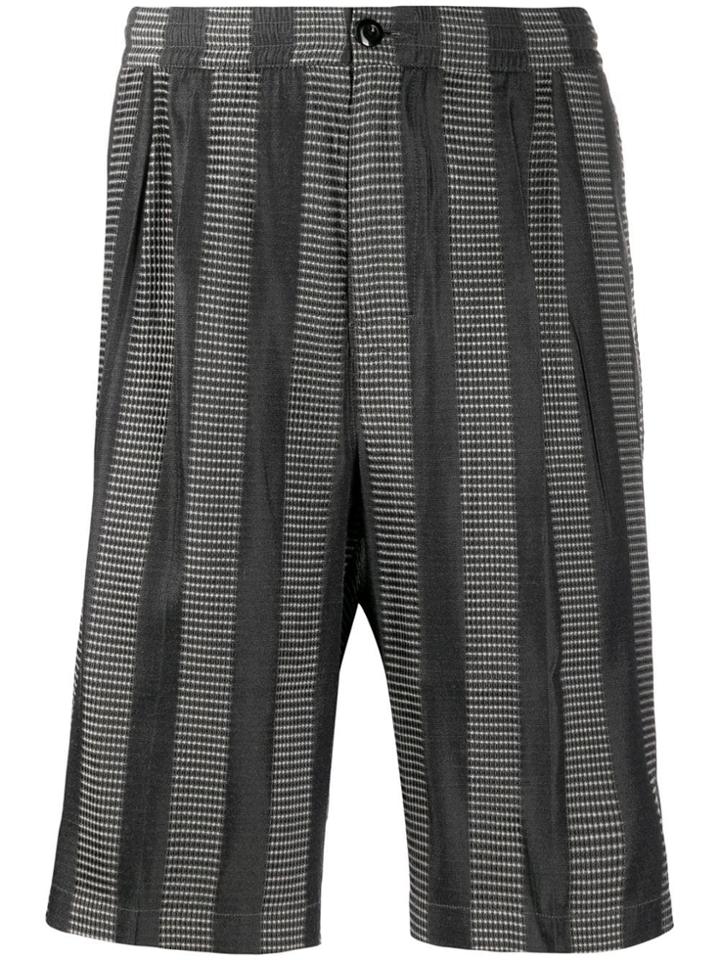 Stussy Striped Bermuda Shorts - Grey