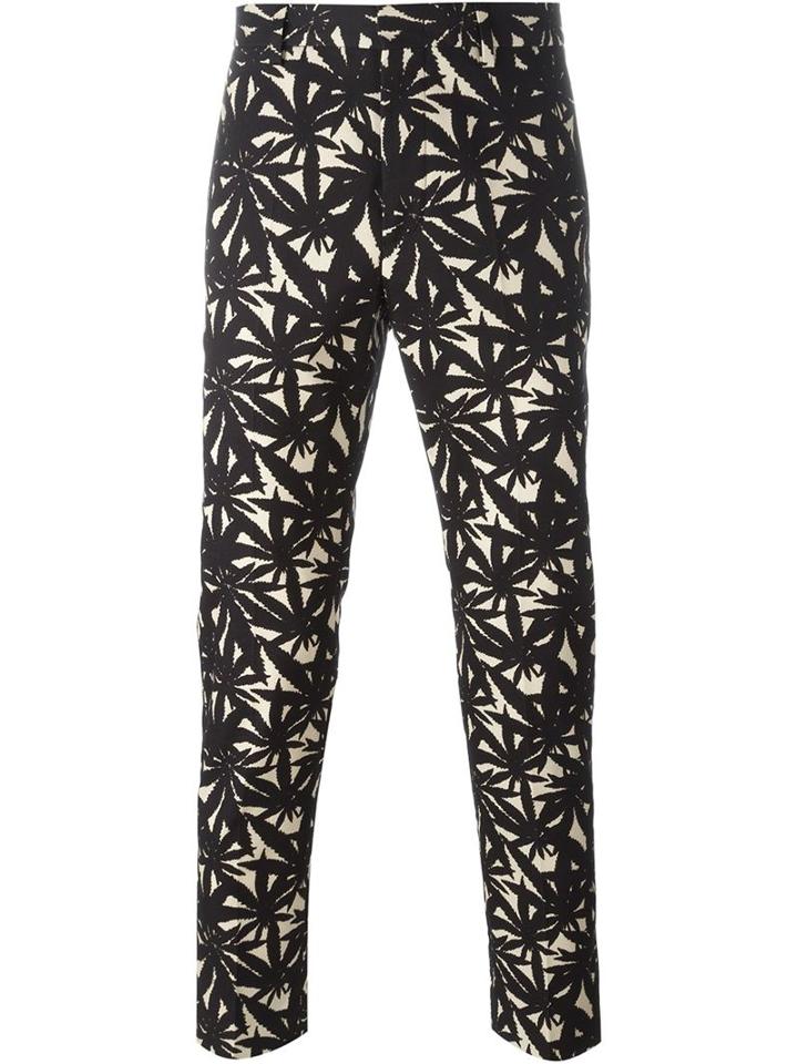 Msgm Cannabis Print Trousers