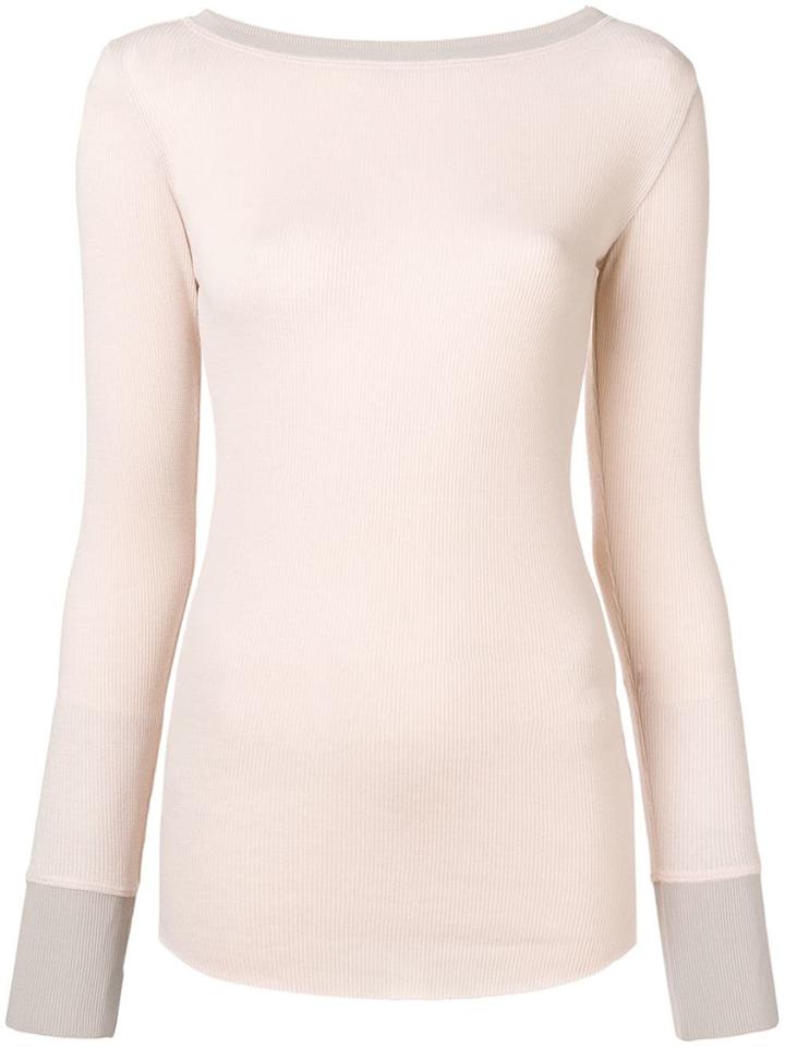 Pinko Contrast Trim Top - Nude & Neutrals