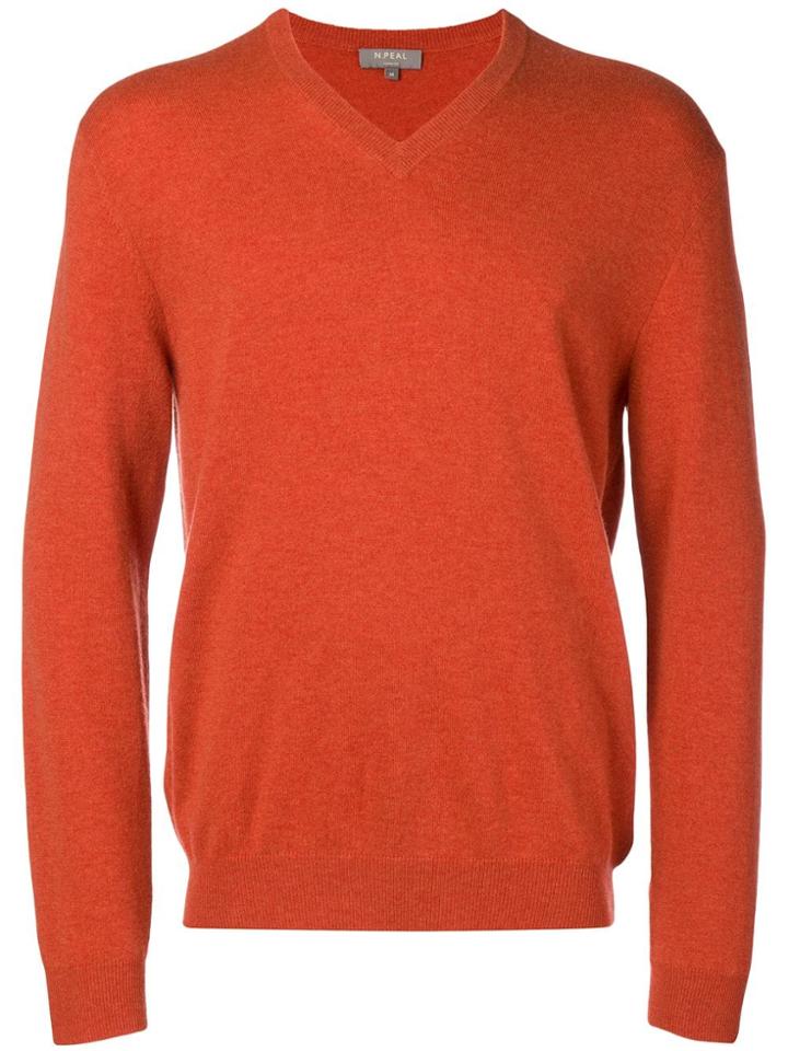 N.peal Cashmere Jumper - Yellow & Orange