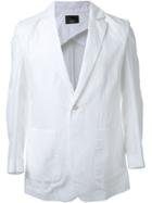 Thamanyah Patch Pocket Deconstructed Blazer - White