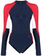 Perfect Moment Color Blocked Spring Suit - Blue