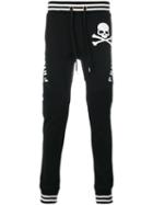 Philipp Plein - Skull Print Track Pants - Men - Cotton - Xxl, Black, Cotton