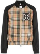 Burberry Monogram-motif Bomber Jacket - Black