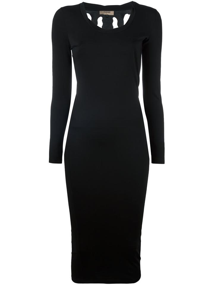 Murmur 'torn' Long Sleeve Dress