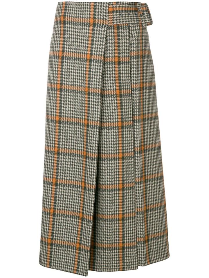 Rejina Pyo Pleated A-line Skirt - Green