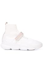 Suecomma Bonnie Logo Printed Hi-top Sneakers - White