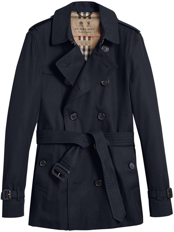 Burberry The Chelsea - Short Trench Coat - Black