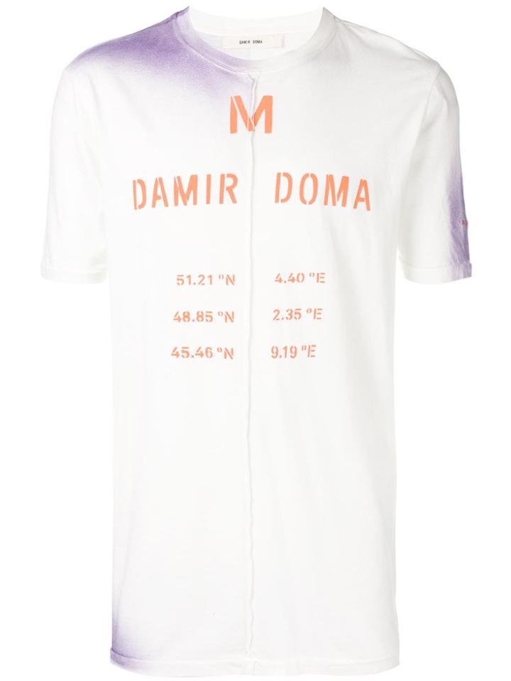 Damir Doma Logo Print T-shirt - White