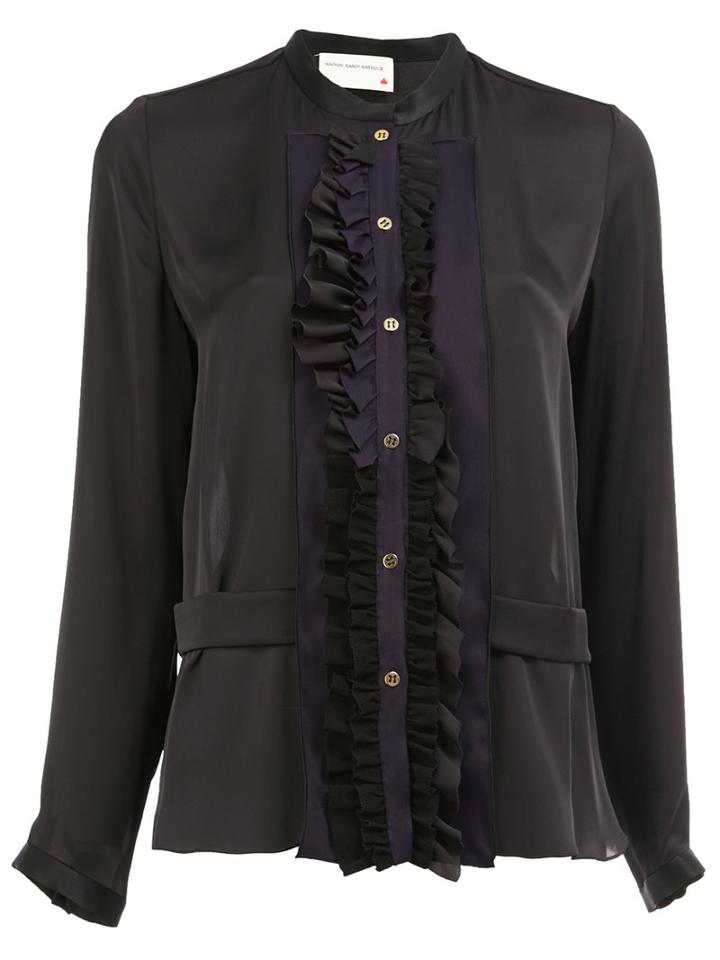 Maison Rabih Kayrouz Frill Bib Shirt