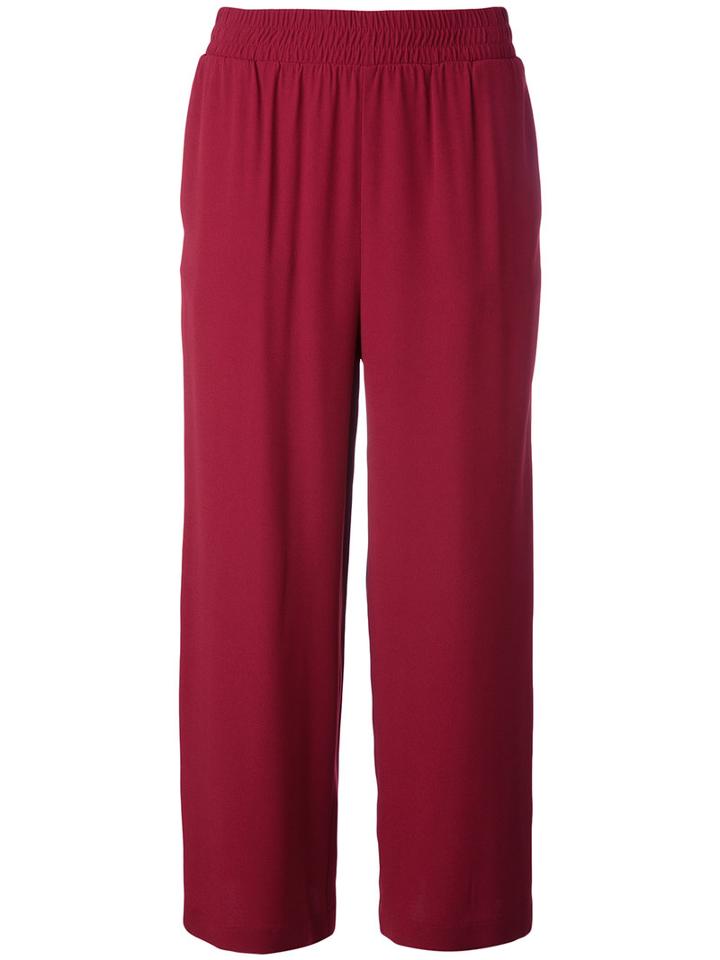 I'm Isola Marras Cropped Trousers, Women's, Size: 42, Red, Acetate/viscose