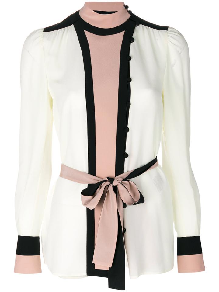 Valentino Colour Block Shirt - White