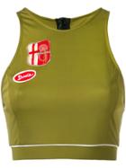 Mr & Mrs Italy Patch Cropped Vest - Green