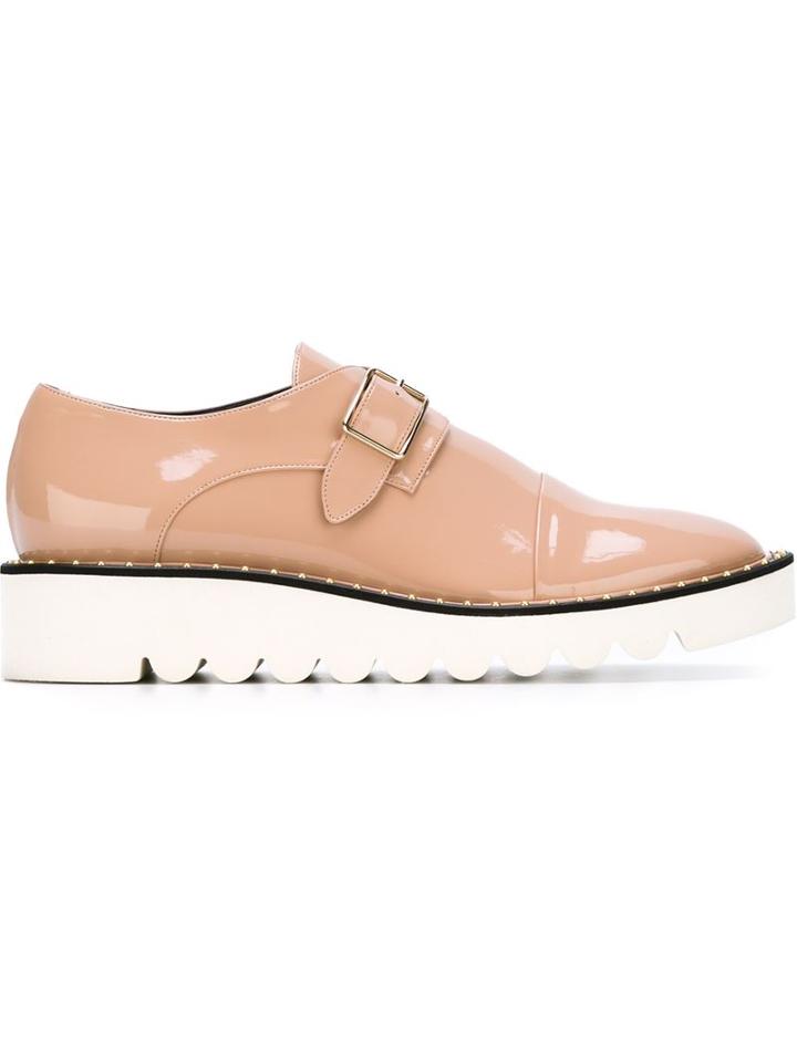 Stella Mccartney Odette Buckled Shoes, Women's, Size: 39.5, Pink/purple, Artificial Leather