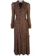 Diane Von Furstenberg Paisley Print Wrap Dress - Black