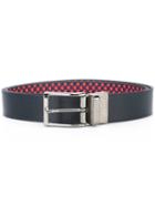 Fefè - Hearts Print Belt - Unisex - Leather - One Size, Blue, Leather