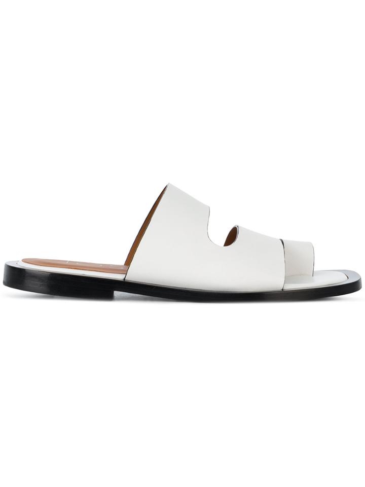 Joseph Toe Strap Slide Sandals - White