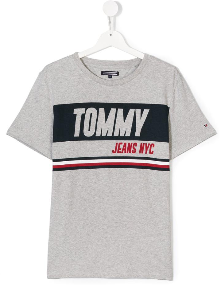 Tommy Hilfiger Junior Teen Branded T-shirt - Grey