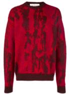 Golden Goose Deluxe Brand Two Tone Knitted Jumper - Red