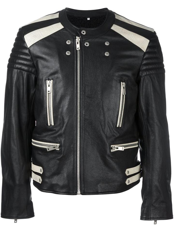 Maison Margiela Bi-colour Biker Jacket