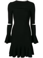 Alexander Mcqueen Slit Detail Dress - Black