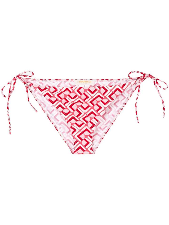 La Doublej Domino Valentino Bikini Bottoms - Pink & Purple