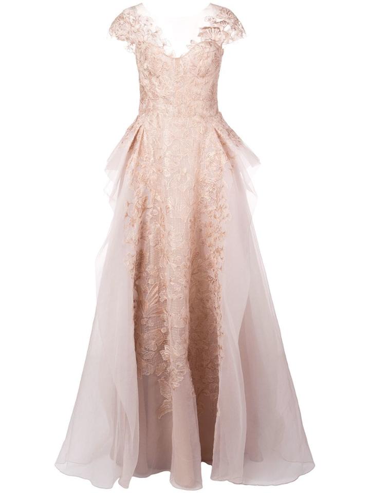 Marchesa A-line Gown - Gold
