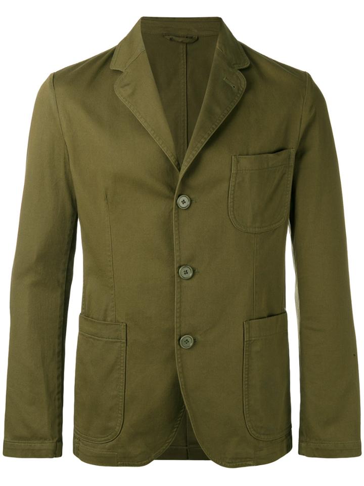 Aspesi Patch Pocket Blazer - Green