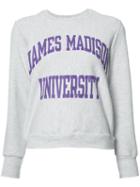 Re/done James Madison University Sweatshirt, Women's, Size: Xs/s, Grey, Polyester/cotton/other Fibers