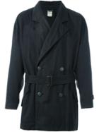 Issey Miyake Vintage Belted Mac, Men's, Size: Medium, Black