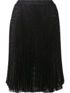 Loyd/ford Asymmetric Pleated Skirt, Women's, Size: 8, Black, Nylon