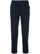 Iceberg Cropped Tapered Trousers - Blue