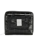 Sonia By Sonia Rykiel Crocodile Embossed Wallet - Black