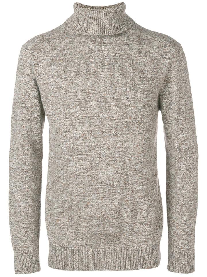 Circolo 1901 Roll-neck Fitted Sweater - Brown