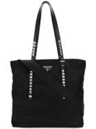 Prada Studded Tote Bag - Black