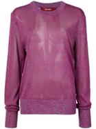 Sies Marjan Sparkly Knit Sweater - Purple