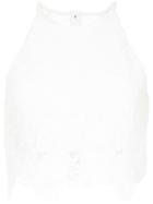 Manning Cartell Floral Lace Racer Top - White