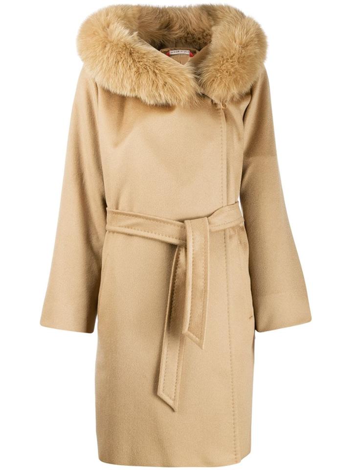 Max Mara Studio Double Breasted Coat - Brown