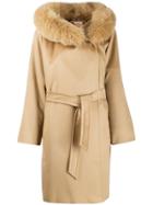 Max Mara Studio Double Breasted Coat - Brown