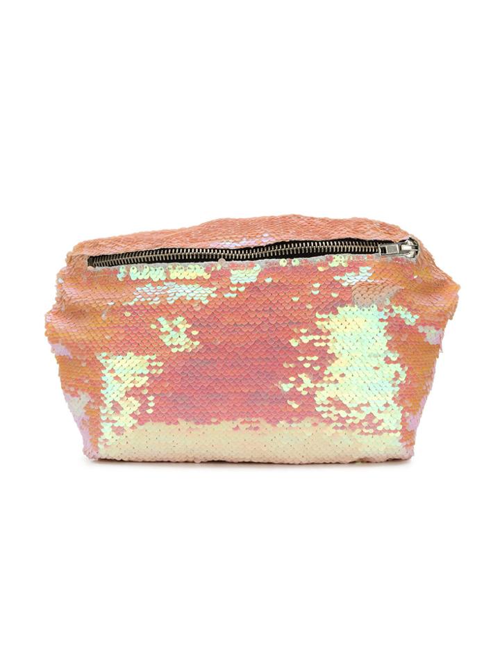 Andorine Teen Sequin Embellished Pouch - Pink & Purple