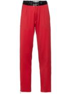 Marques'almeida Zipped Sides Virgin Wool Track Pants - Red